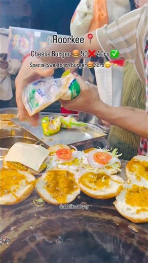Cheese Burger 🍔 special sweet corn Abhishek Kashyap ✨🫶🏻
