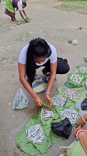 Klangka Bada Gami Ni Local Fish 🐟. #fishsell #fishing #smallfish #villagelife #bodo | B Girls