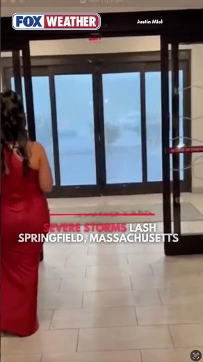 See It: Severe Storms Lash Springfield, Massachusetts