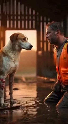 Amidst the wreckage of a drowned barn, a retired rescuer finds a pair of amber eyes that force him to confront the ghosts he left behind—and the purpose he thought was lost forever. May 2022 Tensas Parish, Louisiana Thomas “Tom” Keller’s safety vest had been gathering dust for three long years. Draped over a fence post outside his humble house, the fluorescent orange fabric still carried the phantom scents of diesel fuel, river mud, and tragedy, fluttering in the breeze like a surrender flag fro