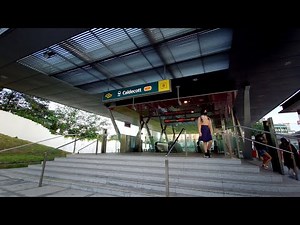 Singapore MRT ride from Botanic Gardens to Caldecott train station