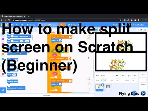 How to make easy split screen on Scratch (Beginner)