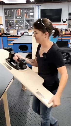 Izzy Swan | DIY Vac Track! Who wants something like this? | Instagram