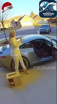 Paint-Bomb Porch Pirate Chaos (Caught on Ring Camera)🚚🎨