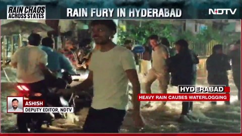 Heavy Rain Leads To Waterlogging In Hyderabad, Two Missing