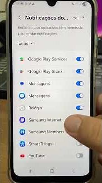 Como ativar ou desativar as notificações de aplicativos no Samsung