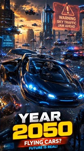 😱 2050 Flying Cars Explained in 25 Seconds #Technology #AI #Documentary