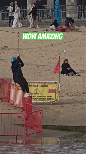 bournemouth beach zip line over sea #beautiful #amazing #nice