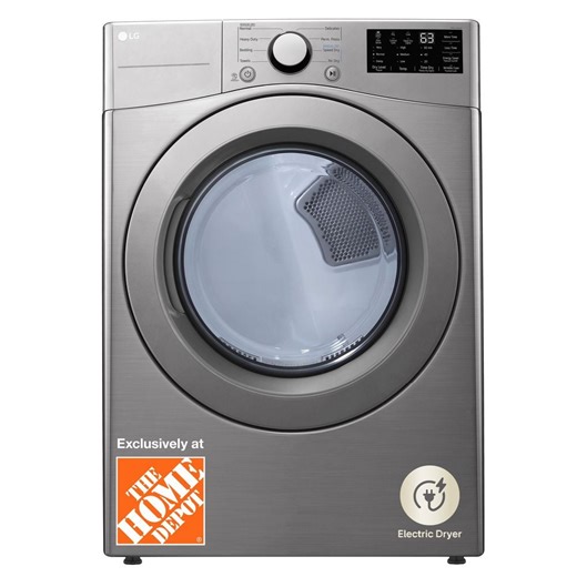 Reviews for LG 7.4 cu. ft. Ultra Large Capacity vented Stackable Electric Dryer with Sensor Dry in Graphite Steel | Pg 1 - The Home Depot