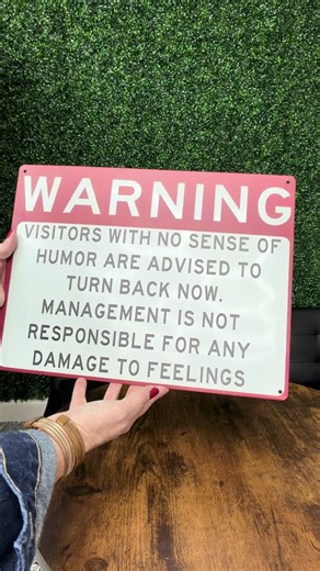 Funny Tin Sign for Man Cave Decor