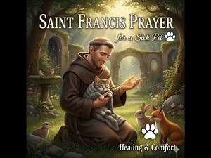 SAINT FRANCIS PRAYER for a Sick Pet 🐾 Healing & Comfort!! #prayer #faith #animals