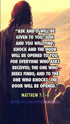 Ask, Seek, Knock! 🔥 | Matthew 7:7-8 Powerful Bible Promise