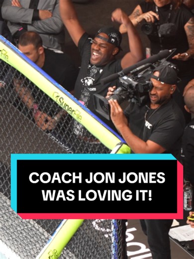 Coach Jon Jones was over the moon to see Gable Steveson pick up his first UFC win! 🐐 #UFC #MMA #JonJones #GOAT #Coach