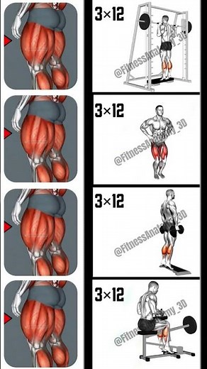 Leg Workout 3D | Build Strong Legs Fast 💪#gym #sports