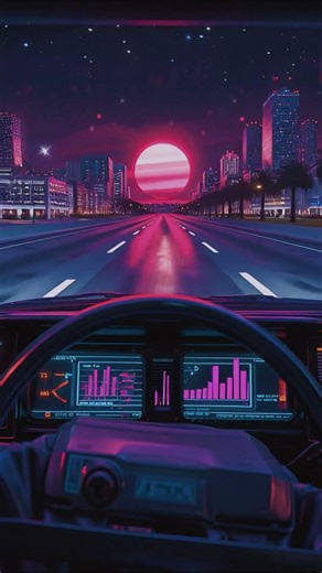 Synthwave Night Drive 🌆 Miami 1985 Retrowave | Neon Retro City #synthwave #nightdrive #retrowave