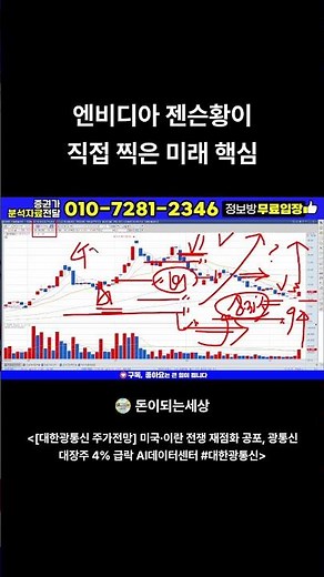[대한광통신 주가전망] 긴급속보!!! 젠슨황이 직접 찍은 미래 핵심 #shorts