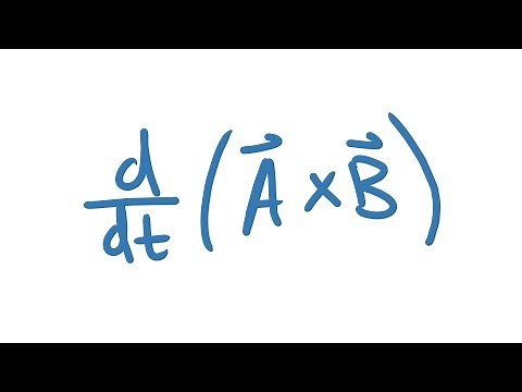 Derivative of the Cross Product Derivation