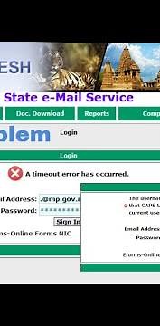How to fix The user name or password is incorrect | Verify that CAPS LOCK is not on | Timeout error!