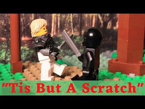 "Tis But A Scratch" Lego Fight Stop Motion | The Black Knight from Monty Python and The Holy Grail