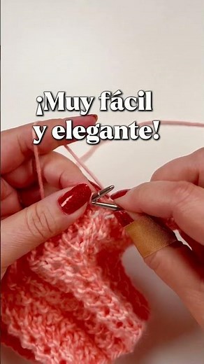 Punto en Dos Agujas #28 | Fácil y Muy Vistoso #tejiendodecorazon