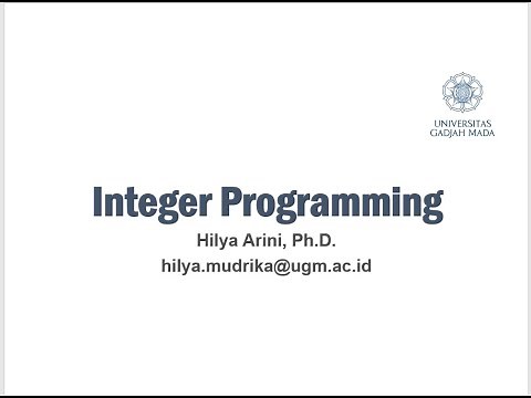 (4/6) Integer Programming - Set Covering Problem