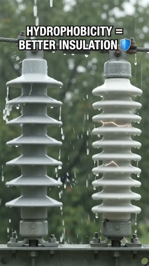 Why is insulator hydrophobicity important?