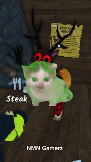 MR DEER log cabin Glitch 99 night in the forest #roblox #99nightintheforest #shorts