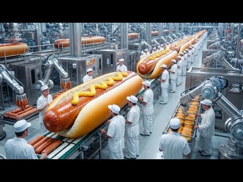 Inside a Hot Dog Factory: From Raw Meat Trimmings to Millions of Perfect Juicy Franks (Full Process)