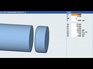 SIEMENS - SINUMERIK - SINUTRAIN- Fundamentals of Cut-off / Parting off - Cycle 92