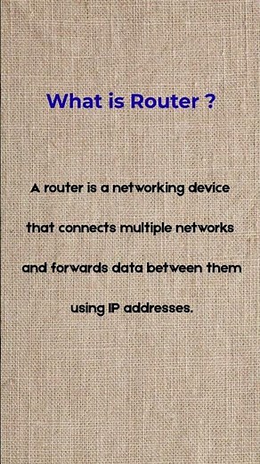What is a Router? Explained in 30 Seconds 🔥 | Networking Basics