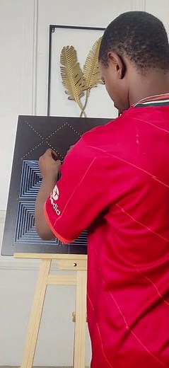 Creating a Stunning Geometric String Art Piece!