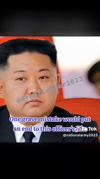 One grave mistake would put an end to this officer's life.😡#kimjongun #northkorea #xuhuong #leader