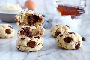Cookies healthy à l'huile de coco et aux pépites de chocolat (sans gluten, sans beurre)