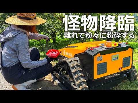 [New radio-controlled grass cutter] Crush away the dreadful weed jungle!Super-powerful grass cutter