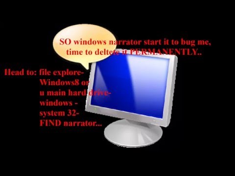 How to delete windows narrator PERMANENTLY