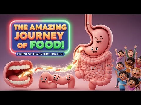 The Amazing Journey of Food! | Fun Digestive System Adventure for Kids