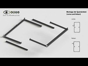 Montage Lamellendach