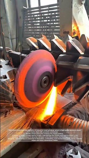 Precision Grinding Process – Real Workshop Footage with Sparks!