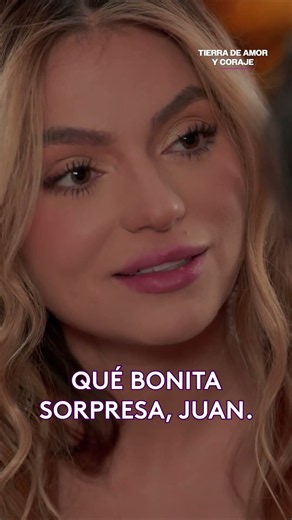 Clara and Juan share a romantic moment together #LandOfLoveAndCourage #Uninovelas
