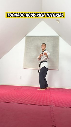 100K views · 1.5K reactions | Tornado Hook Kick Tutorial #taekwondo #tkd #karate #martialarts #taekwondotraining #taekwondokicks #tornadokick #tutorial | Liam Gutmacher TKD | Facebook