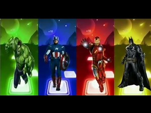Tiles Hop – Avengers vs Batman | Imagine Dragons – Believer (Music Game)