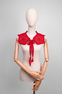 Crochet Collar Pattern   Video Tutorial Crocheting Accessories DIY Lace Crocheted Collar Handmade - Etsy