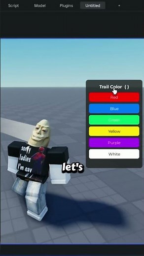 Making Trails Look INSANE in Roblox 🔥 #roblox #shorts #robloxdev