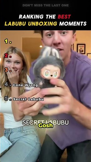 Ranking the Best Labubu Unboxing Moment 🔥🎁 #shorts