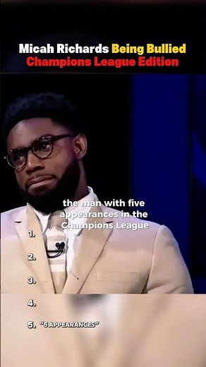 Micah Richards Being Bullied Champions league edition #footballrankings