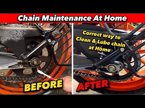 How to Clean & Lube bike chain at home | Cheap & easy way