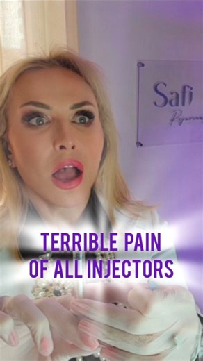 Anna-Mariya Borodina on Instagram: "Nothing hurts an aesthetic injector more than a needle slipping out and a wasted product."