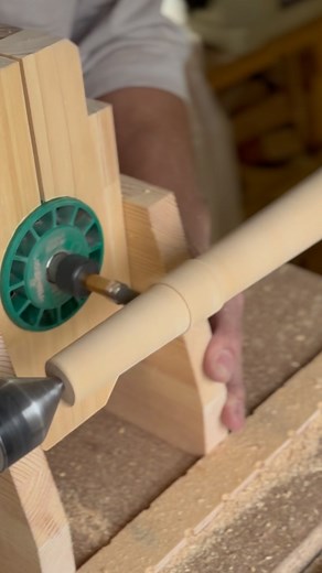 Takurou Seino on Instagram: "How about this? 木工旋盤でテーパーに倣い加工をする治具を作ってみました。 余り物で試作してみましたが、どうでしょう？ 加工方向が悪いのと、テーパー調整ができるようもうちょっと考えたいところ。 YouTubeに60秒位の動画出してます☟ https://youtube.com/@ twcdesign 【木工旋盤を使ったプロダクトデザイン】 @takuwoodcraft #木工 #木工旋盤 #治具 #jig #リール投稿308日目 #twcdesign"