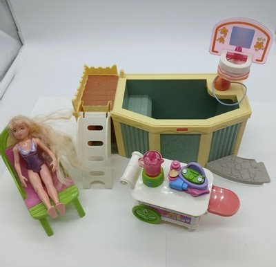 2004 Fisher Price Loving Family Pool Party Playset - 98% Complete  | eBay