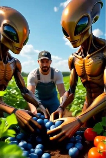 Did Aliens Supercharge Our Farms? Giant Crops Discovered! 🌽🍓🛸#alien #ufo